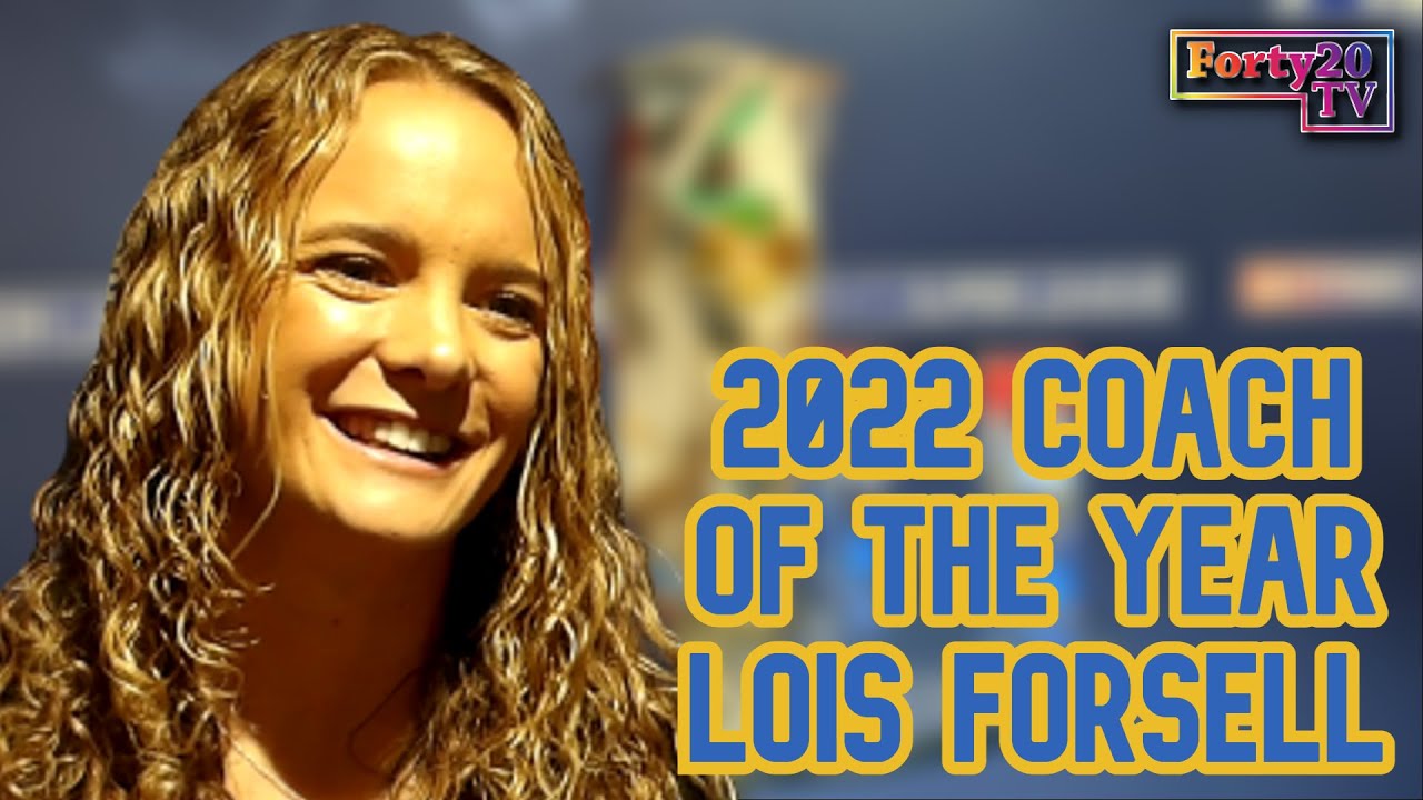 A week after winning the Grand Final, Lois Forsell is WSL Coach of the Year! - Forty20 TV