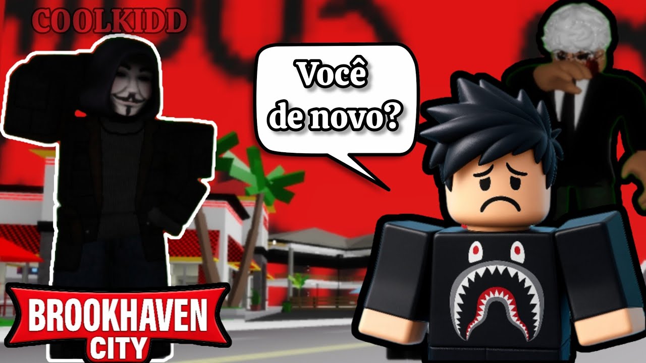 🎩📲 INVADINDO CITY do BOTOOM BLOX (NOVAMENTE) com COMANDOS DO C00LKIDD 😂 no Brookhaven RP 🏡