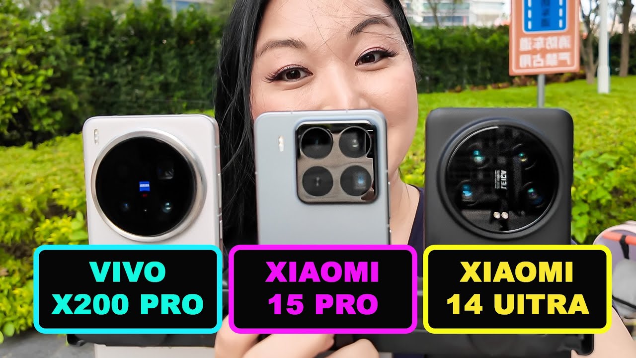 Vivo X200 Pro vs Xiaomi 15 pro  vs Xiaomi 14 Ultra camera teste Cymye