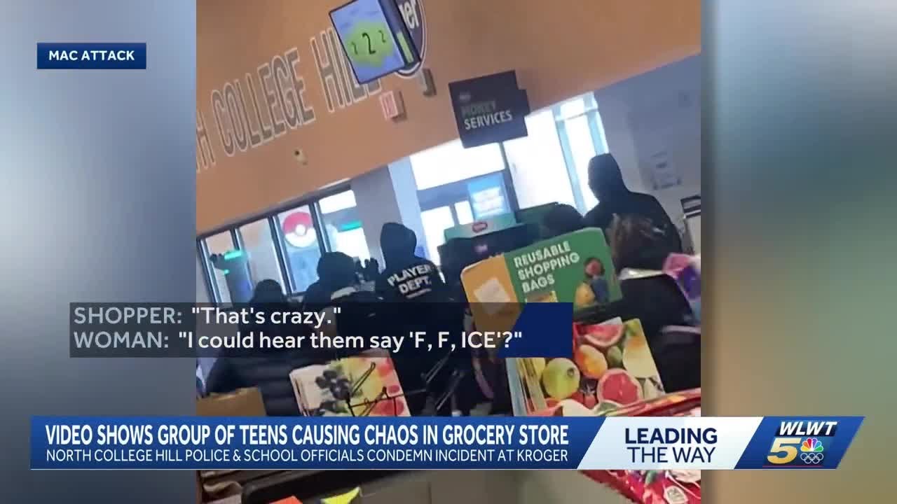 North College Hill officials address video showing teenagers causing chaos in Kroger