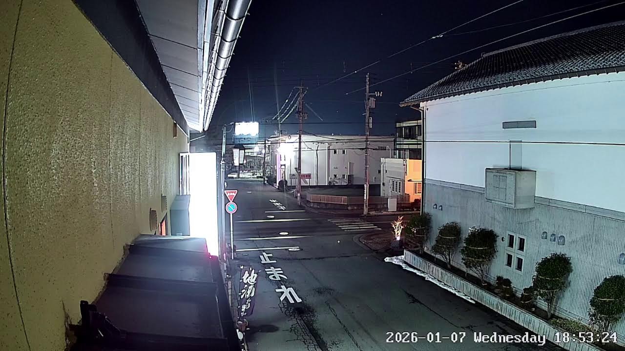 山形県天童市東本町広重美術館前ライブカメラ Yamagata Tendo Live camera.world.cam