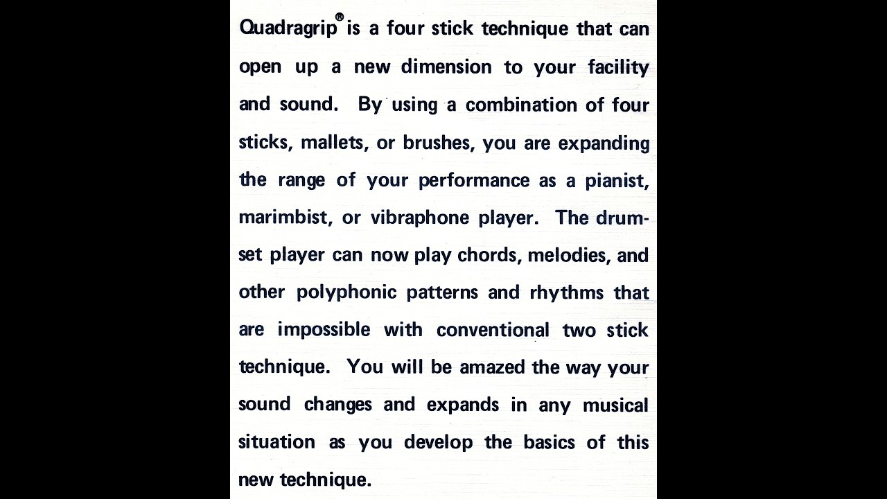 Quadragrip Manifesto / Part Thirteen of Sixty