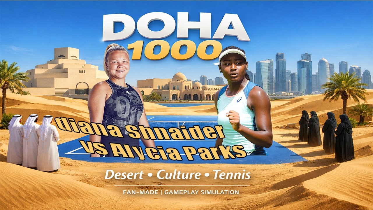 Qatar Open | diana Shnaider   vs Alycia Parks    | [08 FEB 2026] | Gameplay Simulation
