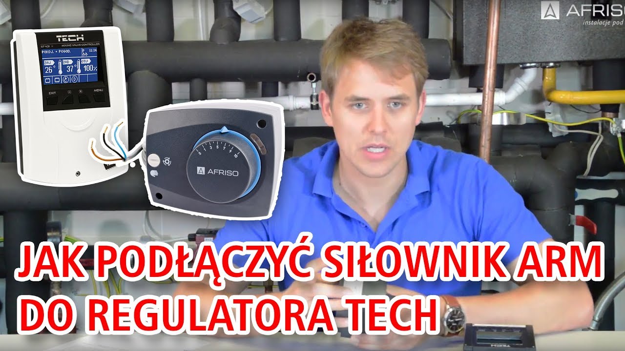 Jak podłączyć siłownik ARM pierwszej generacji do regulatora pogodowego TECH - AFRISOpl