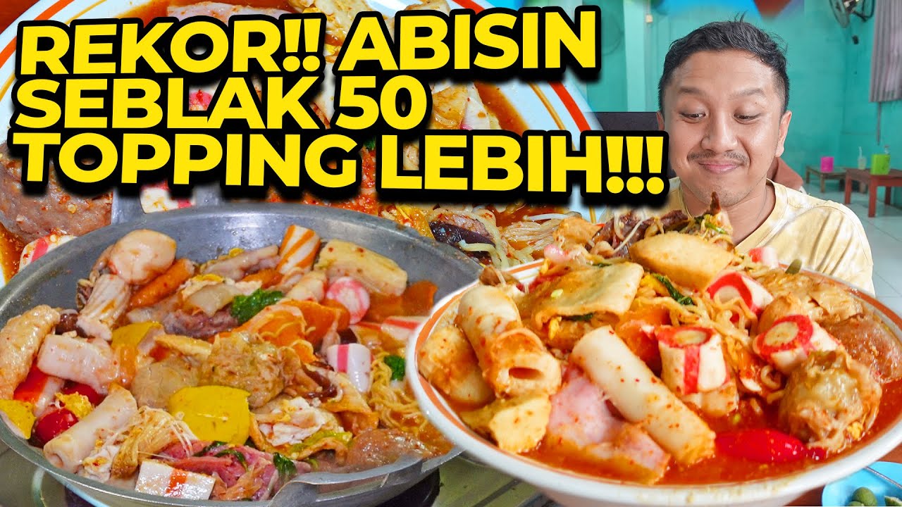 HAJAR SEBLAK TEH WINDY 50 TOPPING MANGKOK RAKSASA!!!