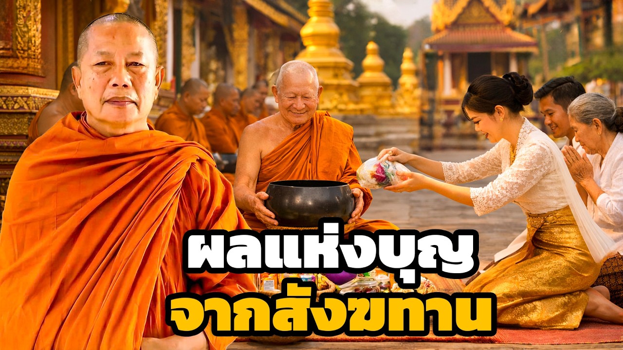 ผลแห่งสังฆทาน ธรรมะคลายทุกข์ พระมหาบุญช่วย ปัญญาวชิโร