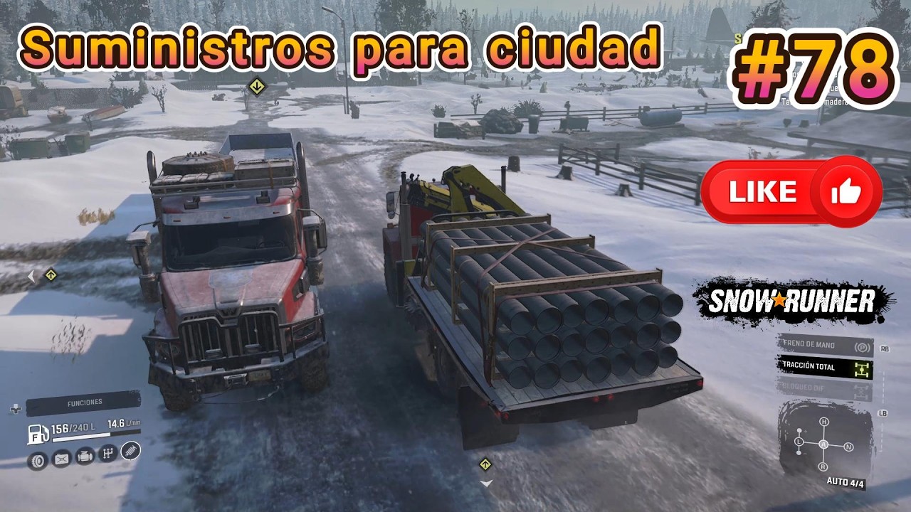 Snowrunner Temporada II - Capitulo #78 suministros para ciudad  #snowrunner