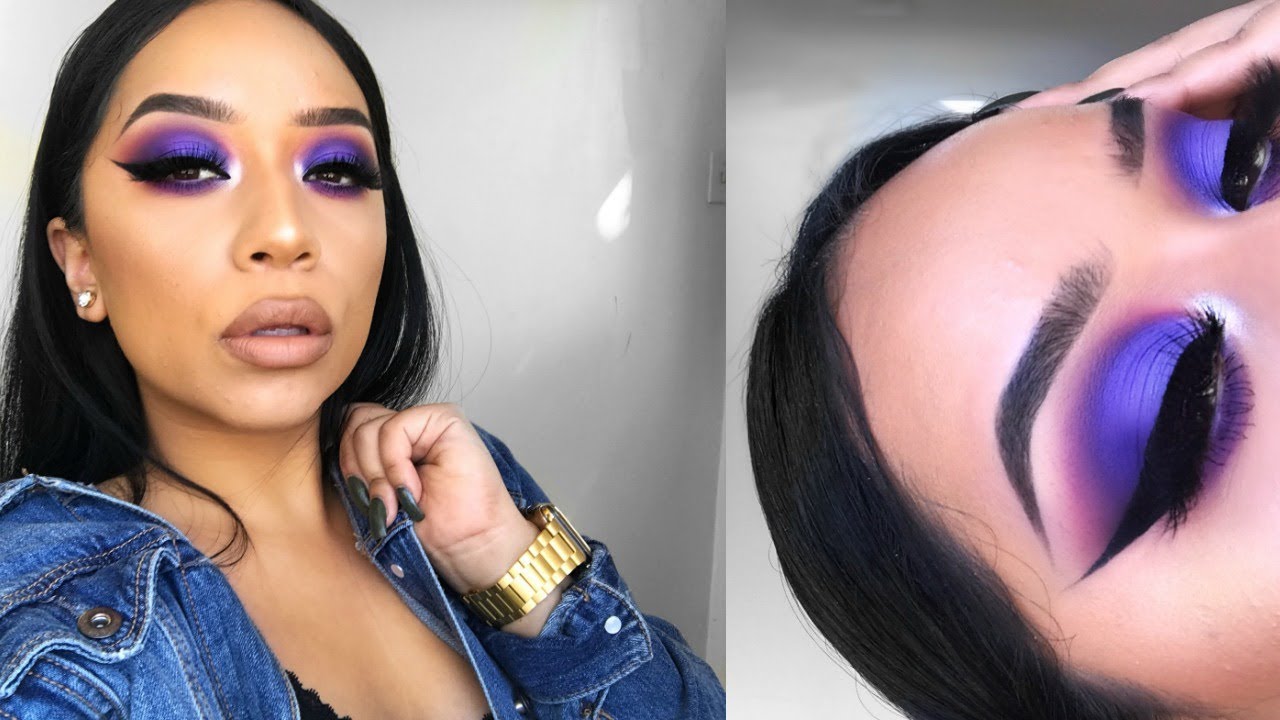 Vibrant Purple Makeup Look | Oh!MGlashes