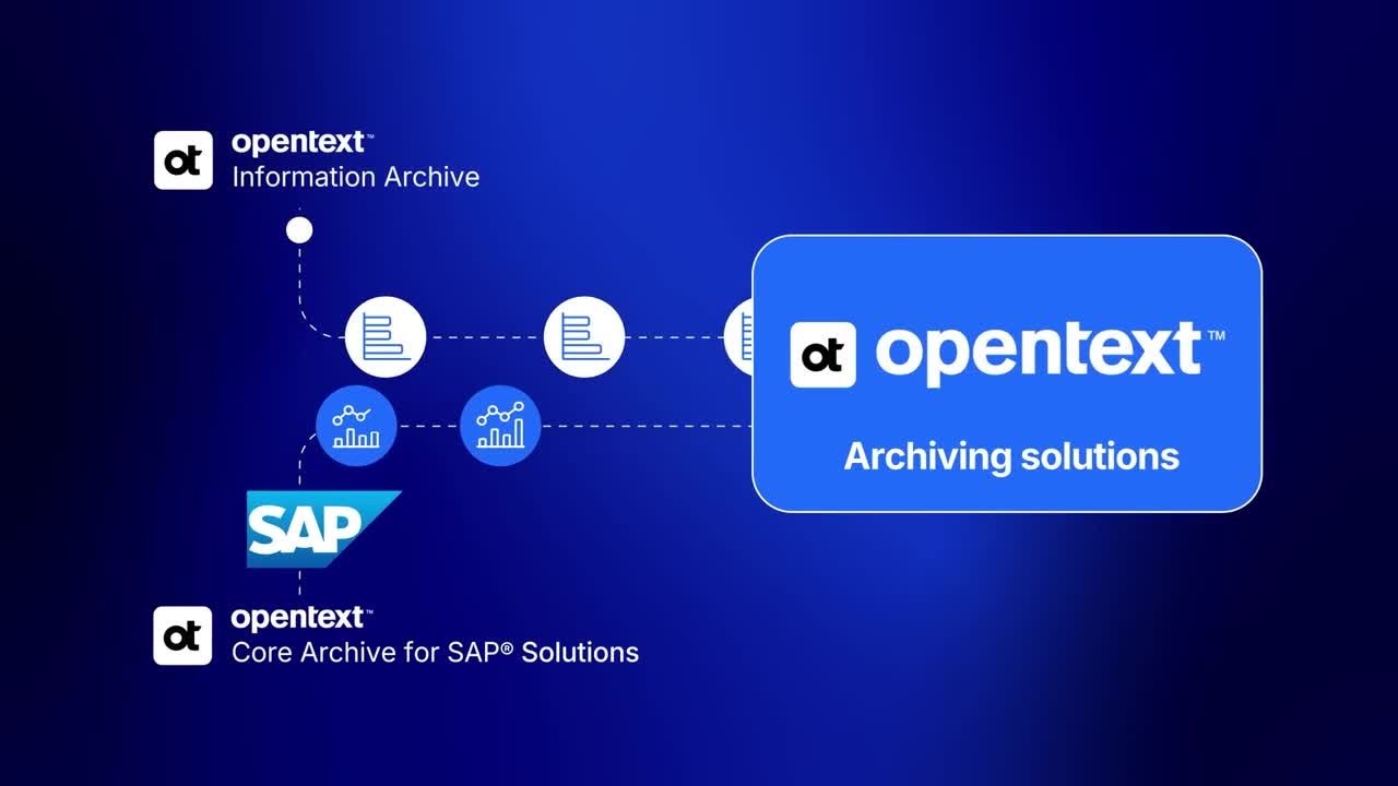 Get to know OpenText information archiving solutions