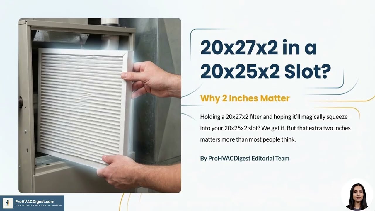 Can I Squeeze a 20x27x2 Filter into a 20x25x2 Slot?