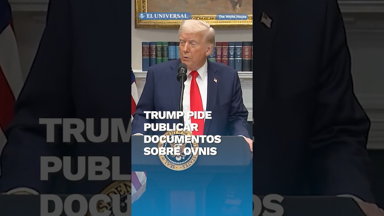 Trump ordena publicar archivos sobre extraterrestres y ovnis #shorts