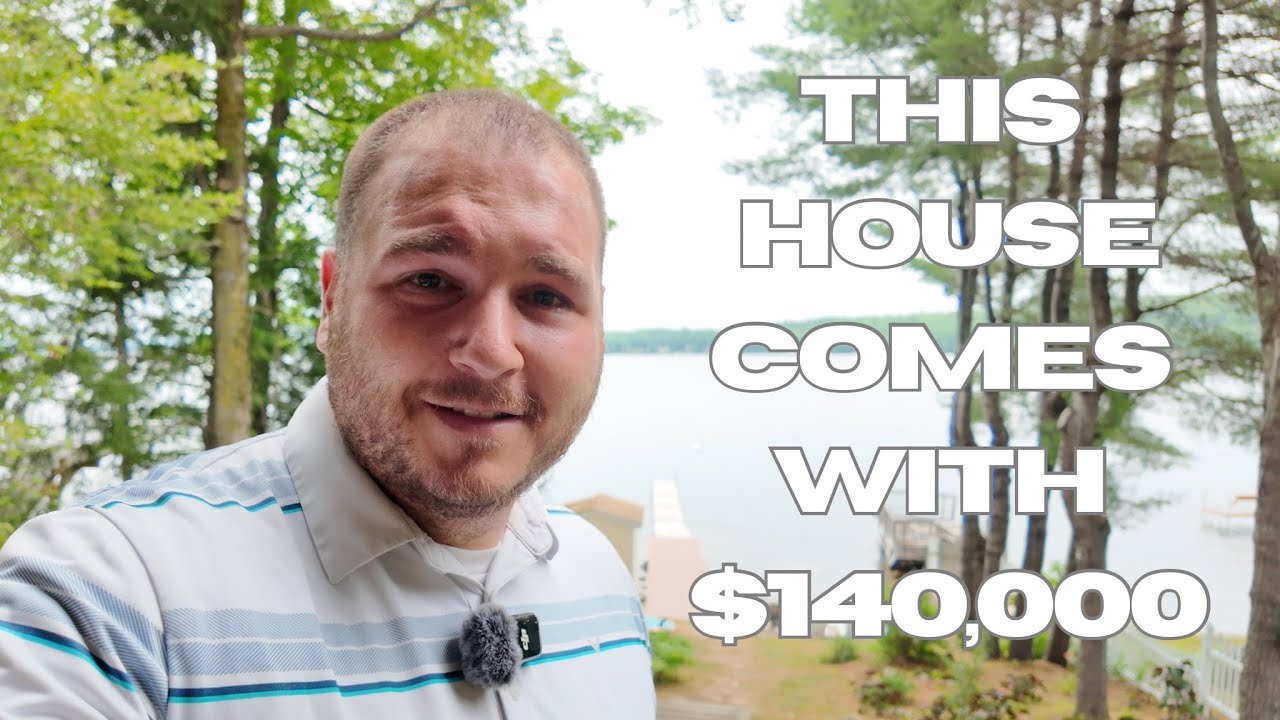 This Maine Lakehouse Comes With $140,000?! 🤯 (Sebago Lake Tour)