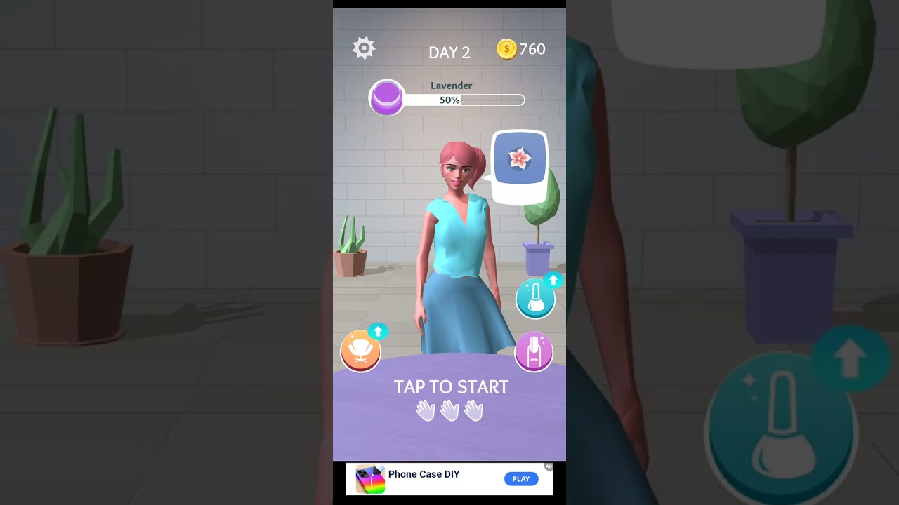 Playing mobile games until I get an ad