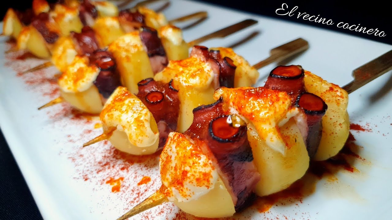 ✅️Aperitivo de PULPO f&aacute;cil y buen&iacute;simo😍
