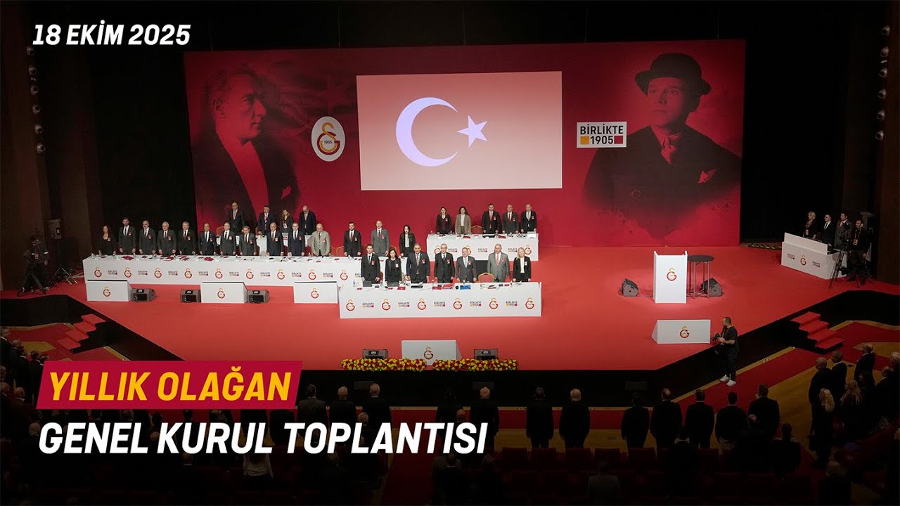 🔴 Galatasaray Spor Kul&uuml;b&uuml; Yıllık Olağan Genel Kurul Toplantısı