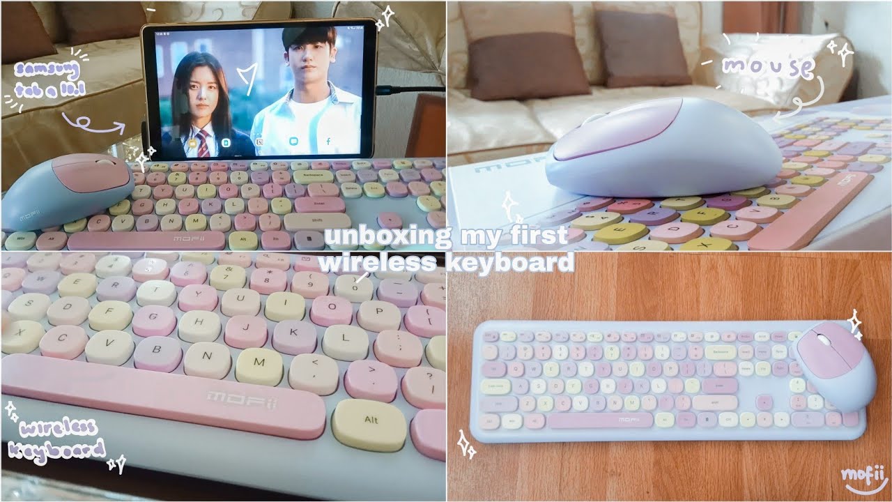 ⌨ Unboxing: Mofii Wireless Keyboard + Mouse (Purple) | bummy