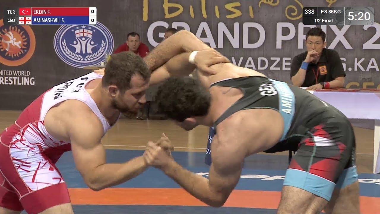 1/2 FS - 86 kg: F. ERDIN (TUR) v. S. AMINASHVILI (GEO)
