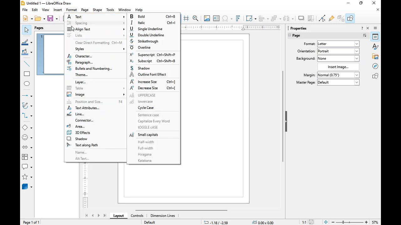 Demo: LibreOffice Draw interface & toolbars | drawing software #libreoffice #drawingsoftware