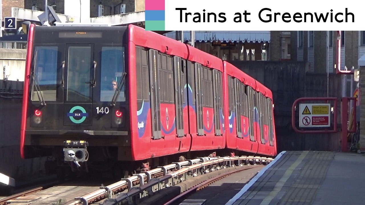 Southeastern, Thameslink And DLR Trains At Greenwich