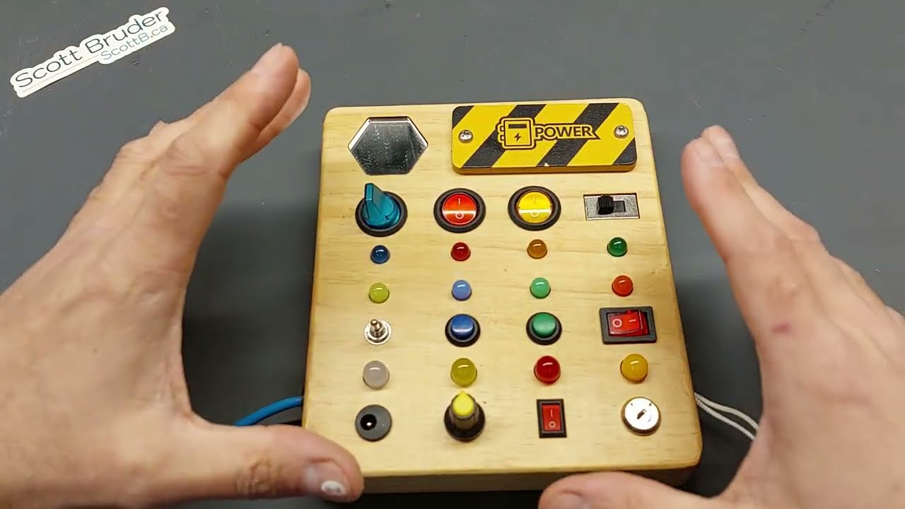 Repairing a Busy Board Montessori Toy for Toddler.  Switches and LED's 