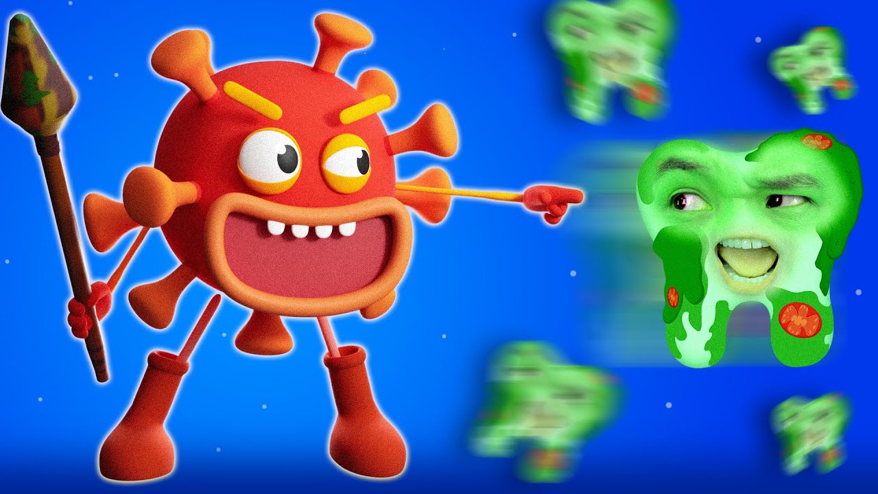 ¡Dientes brillantes! Súper cepillo de dientes | D Billions Canciones Infantiles