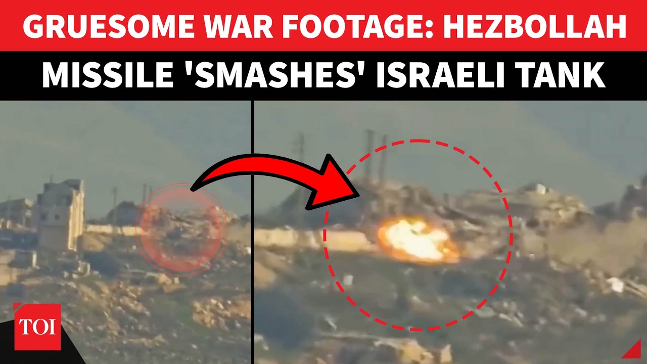 Hezbollah Missile BLOWS UP Israeli Merkava Tank In First Confirmed Hit To Avenge Khamenei | WATCH