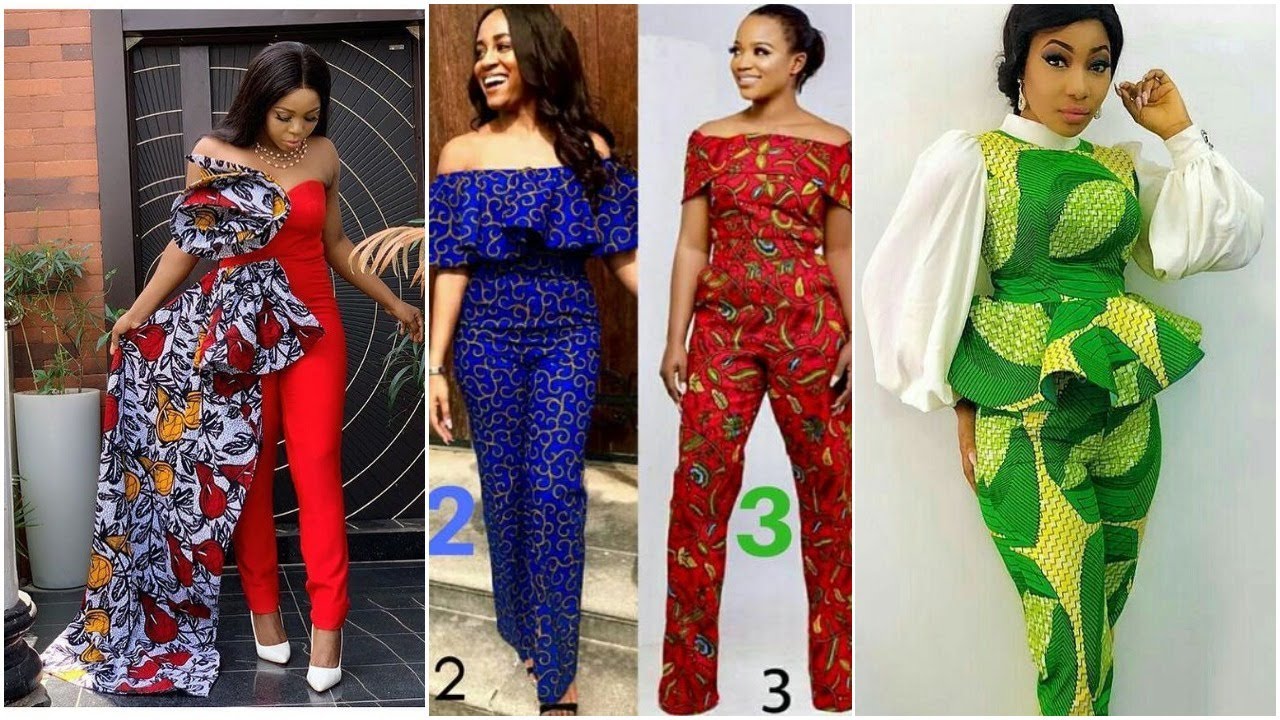 Best of Ankara jumpsuits design #africaprint for ladies fashion @SJOpinion