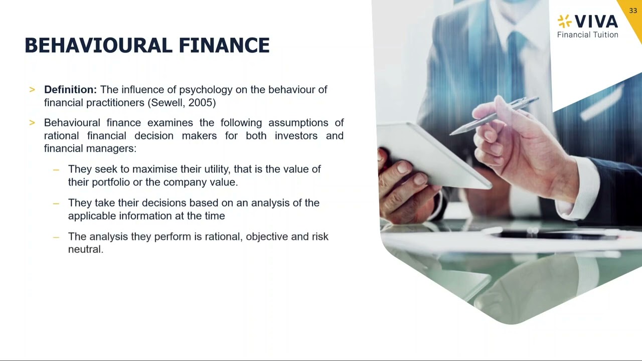 ACCA Advanced Financial Management (AFM) Course: 4. Behavioural Finance