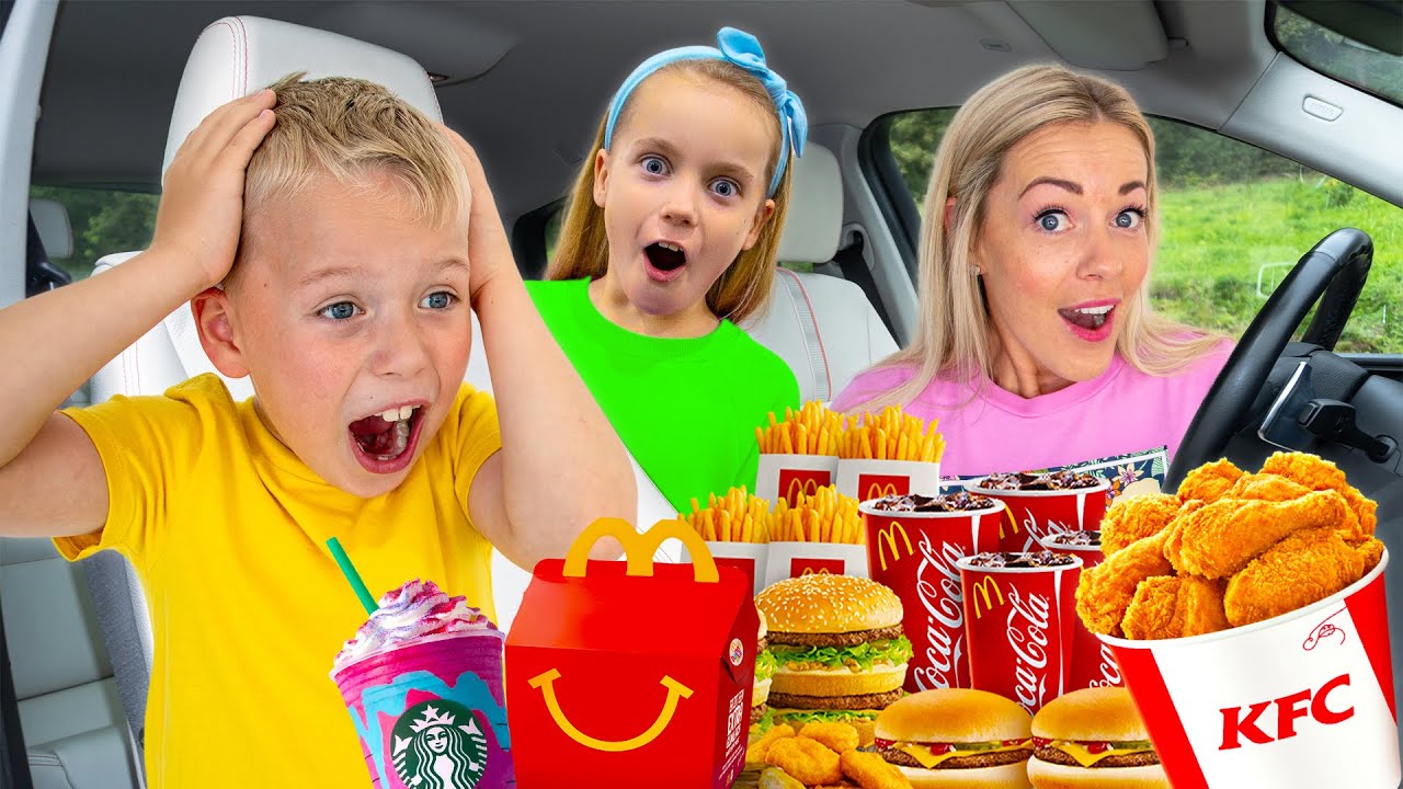 Letting The Person in Front of Me Decide What I Eat! 24 Hours DRIVE THRU CHALLENGE