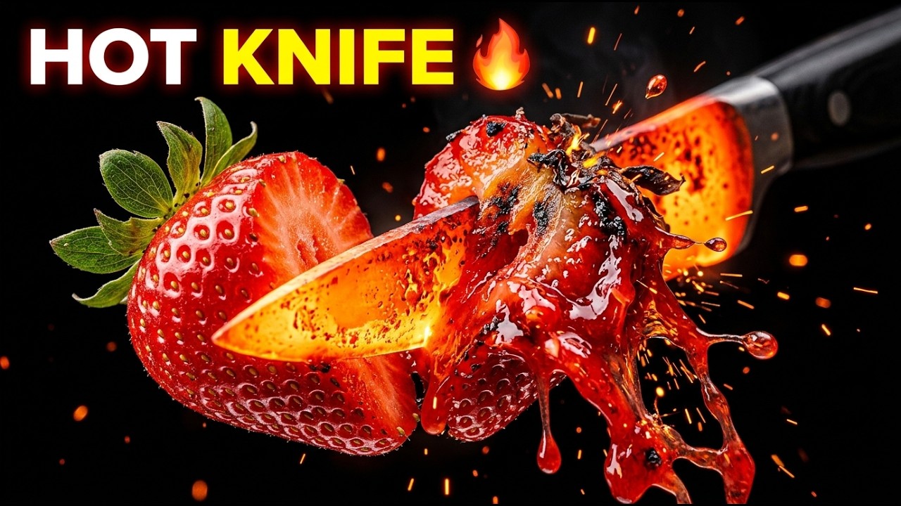 Glowing Knife Slices Everything | Satisfying Destruction ASMR