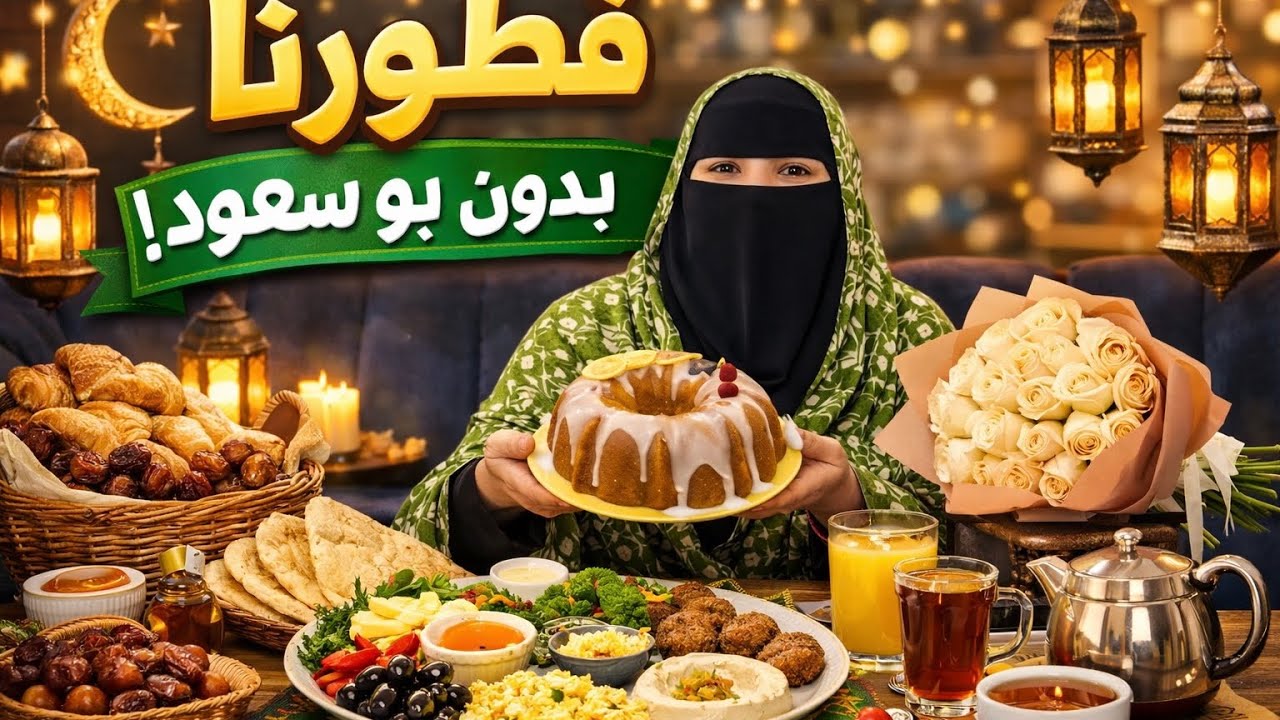 فطورنا رابع يوم رمضان 🌙 2026 بدون بوسعود هدية من المتابعين 