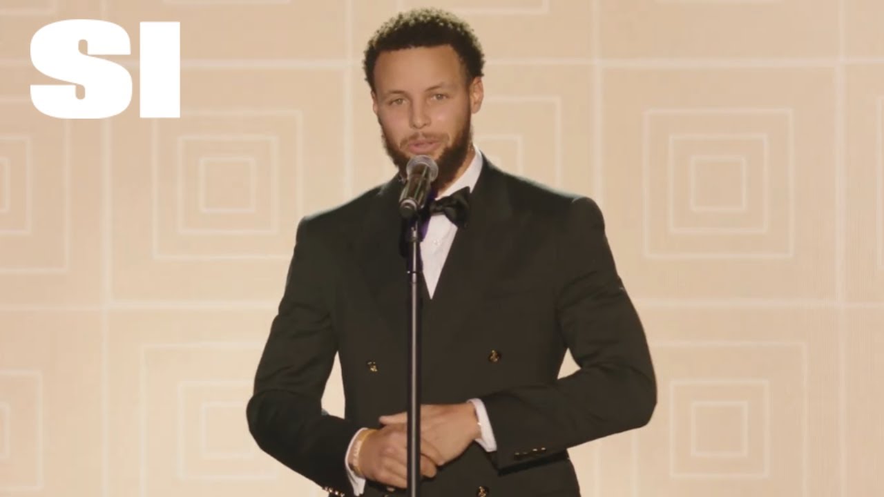 Stephen Curry Accepts the 2022 SI Sportsperson of the Year Award | Sports Illustrated