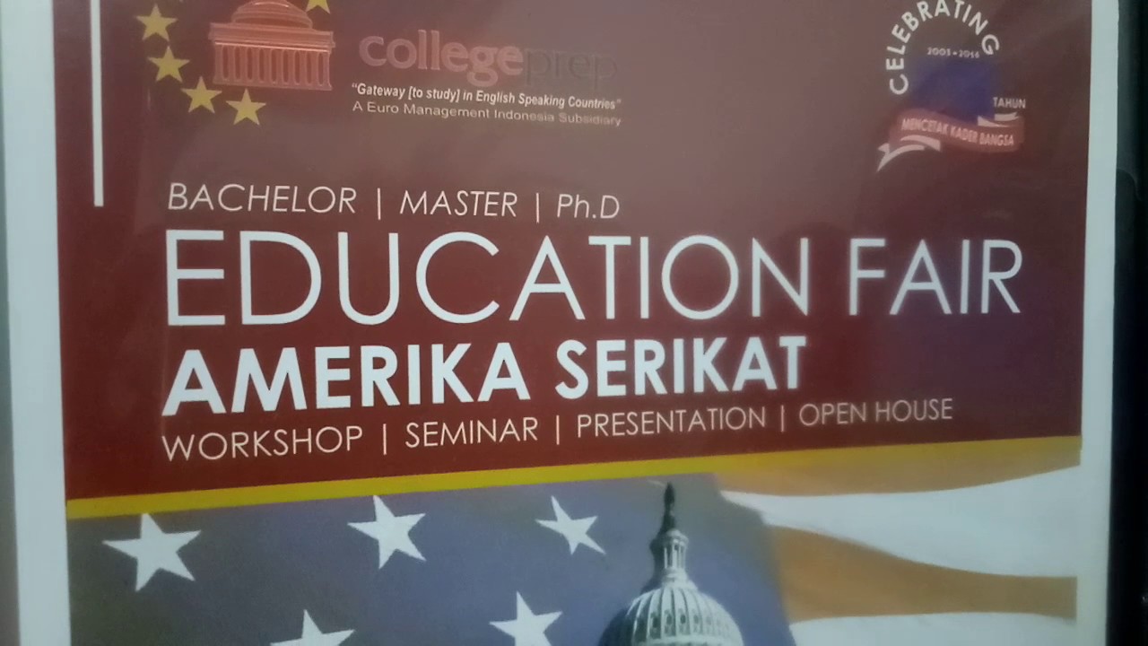 Flayer Education Fair Amerika Serikat
