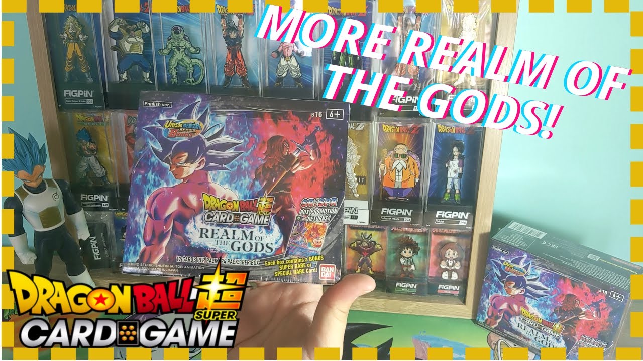 Still hunting the Vegeta God Rare! Realm of the Gods Booster Opening - Dragon Ball Super Card Game