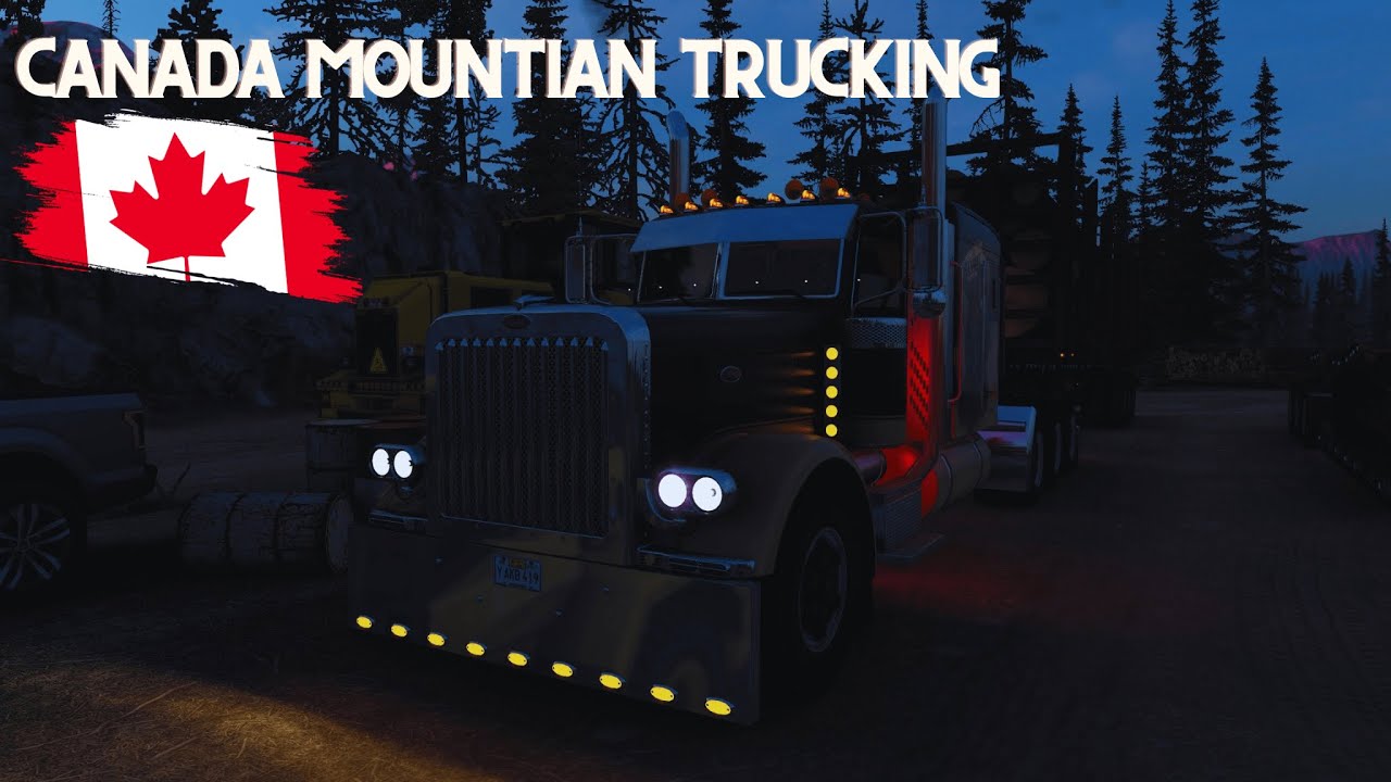 Peterbilt 389 in Canada! (Driving on Canadian Mountians) (Check Description)