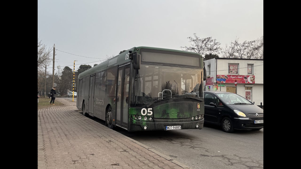 Solaris Urbino 12 hybrid III #05 UM Otwock linia W1 kierunek Warszawa Metro Imielin