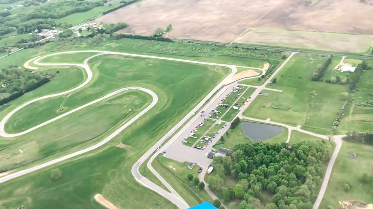 Gingerman Raceway Flyover in a Vans RV-10
