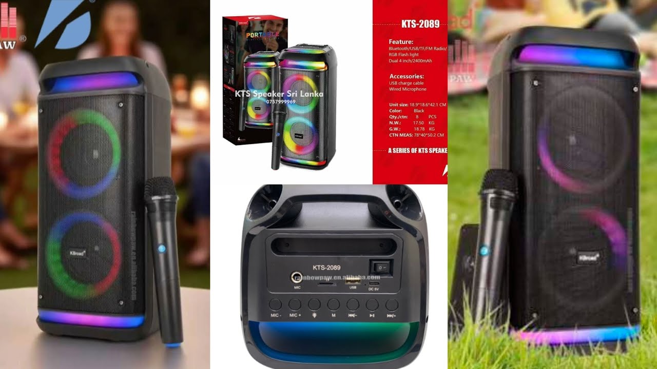 KTS 2089 Protable mini club Partybox Unboxing and Quick Review Video Sinhala 