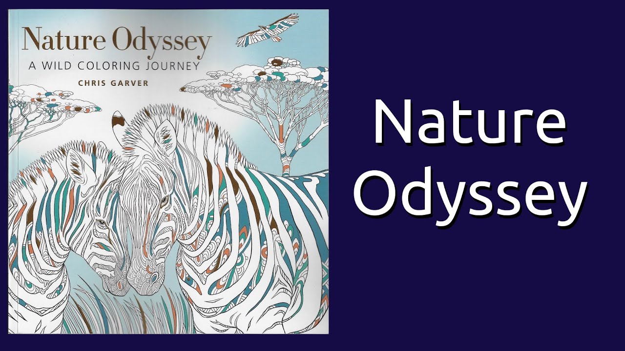 Nature Odyssey by Chris Garver Coloring Book Flip Through