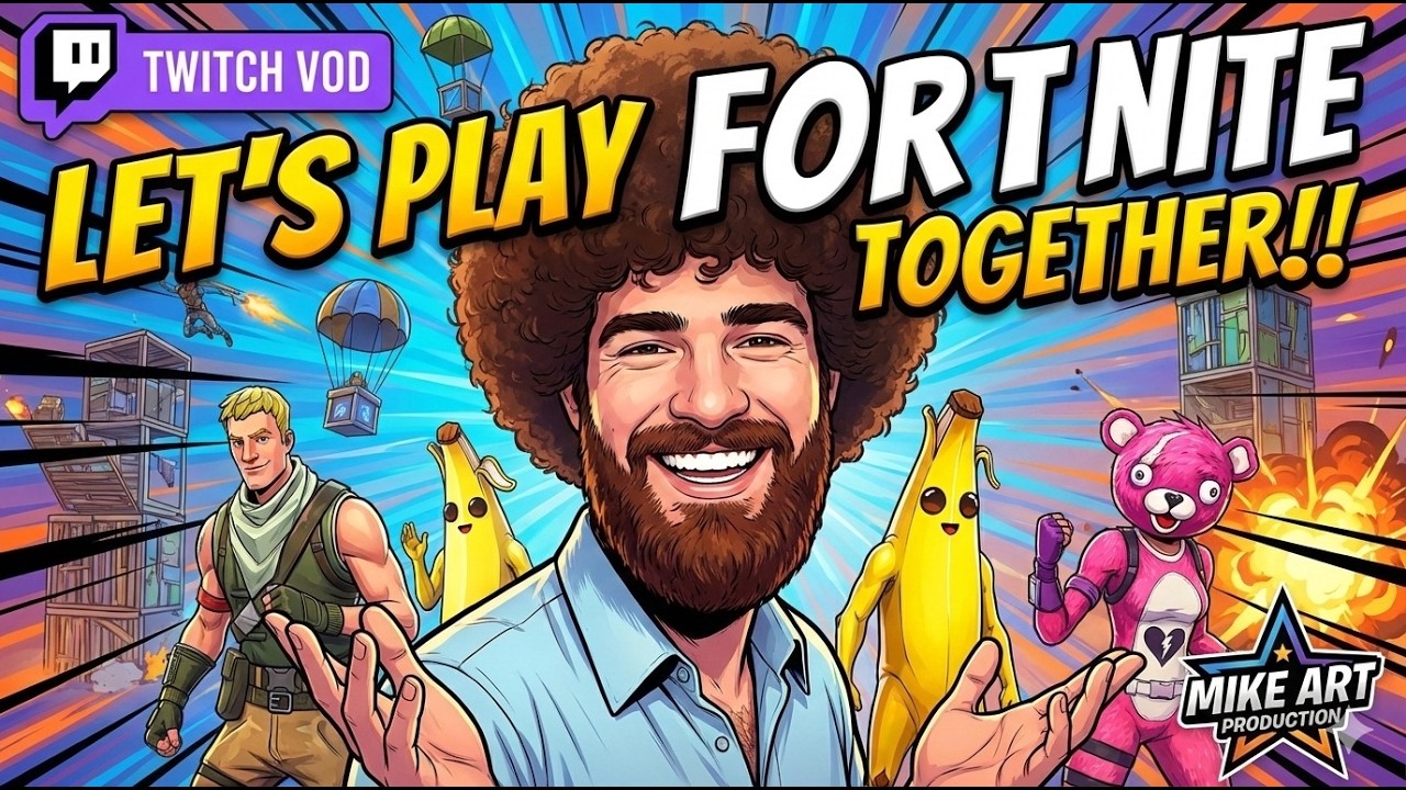 Let's Play Fortnite Together!! - Mike Art Production Streams