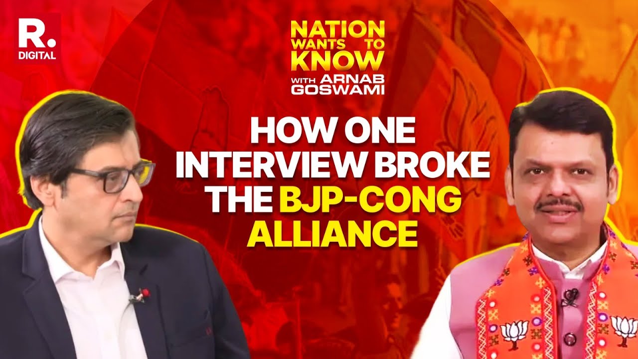 Arnab's Most Agenda-Setting Interview With Devendra Fadnavis Breaks BJP-Congress Ambernath Alliance