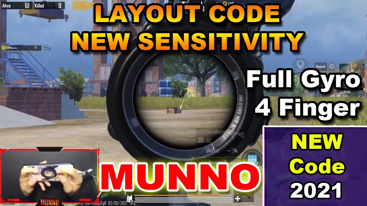 MUNNO Gaming Settings Layout Code & New Sensitivity