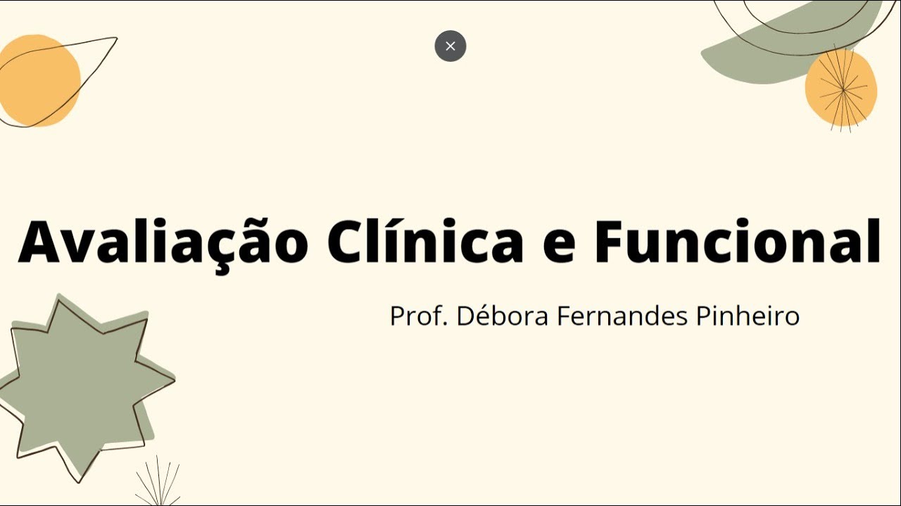 Nutrição na Avaliação Clínica e Funcional