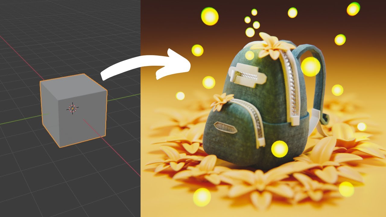 Cómo Diseñar una Mochila en Blender ㅡ 3D Modeling Process | Designing Backpack in Blender ㅡ May ❤