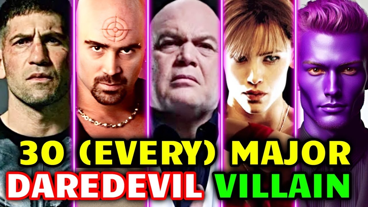 25 Major Daredevil Villains: From Psychotic Assassins to Crime Lords - Backstories Explored