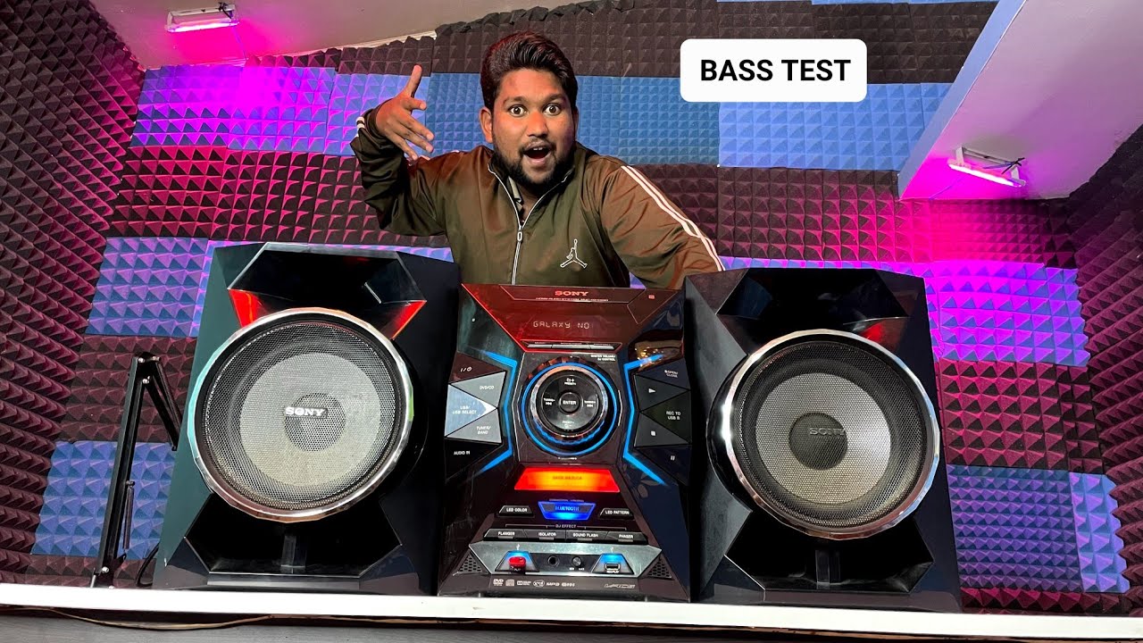 Sony MHC-GZX33D HIFI SYSTEM | DETAIL BASS TEST | FIRST TIME IN HINDI | 1200watts RMS POWERFUL BASS
