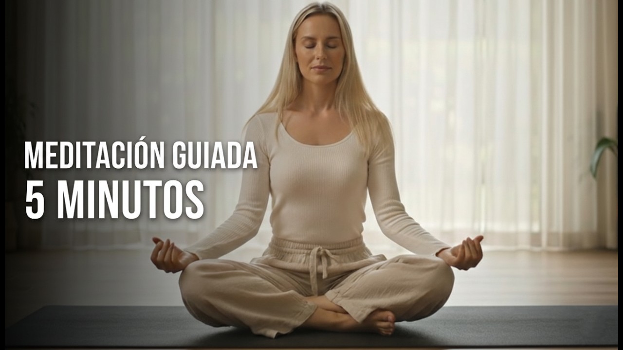 Meditación guiada 5 minutos para calmar la mente y soltar tensión