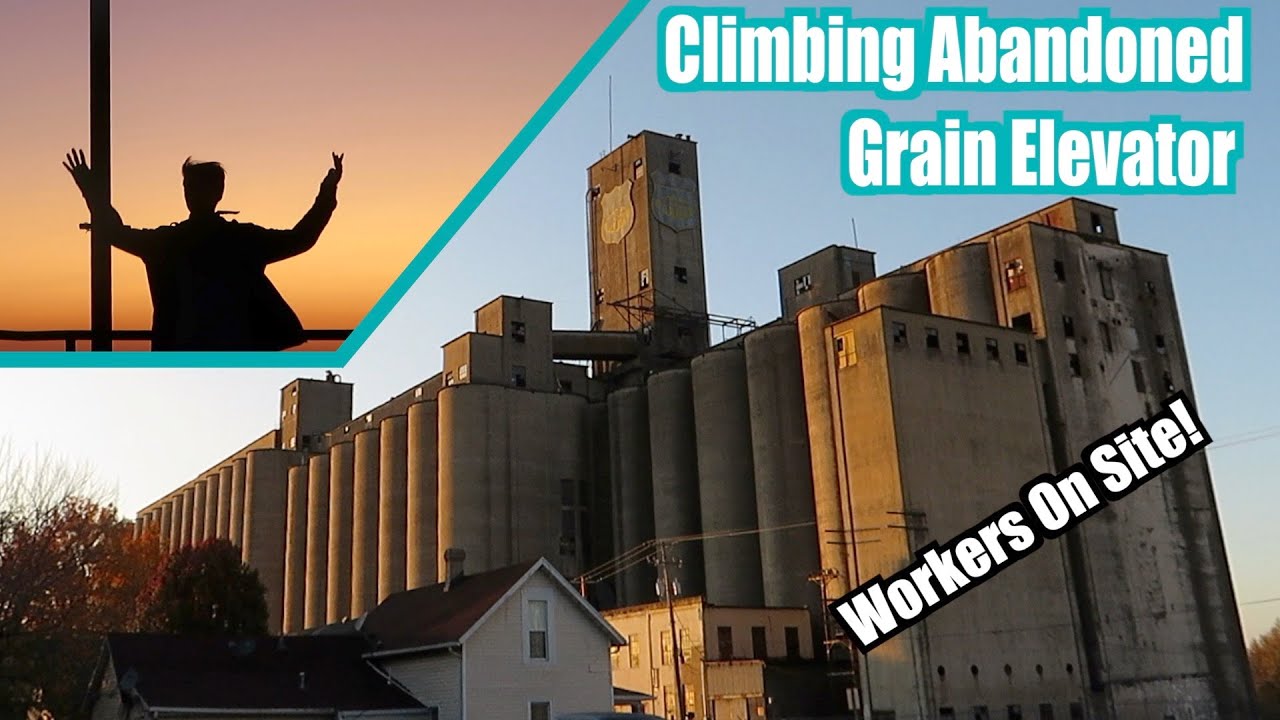 Exploring a Huge Abandoned Grain Elevator (Climbing to the Top)