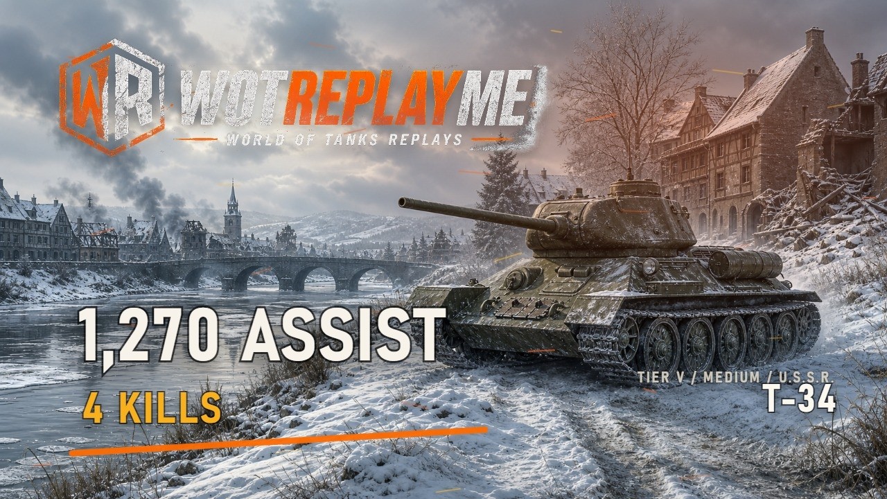 T-34 Tier V MT Replay | Erlenberg | 1,174 XP