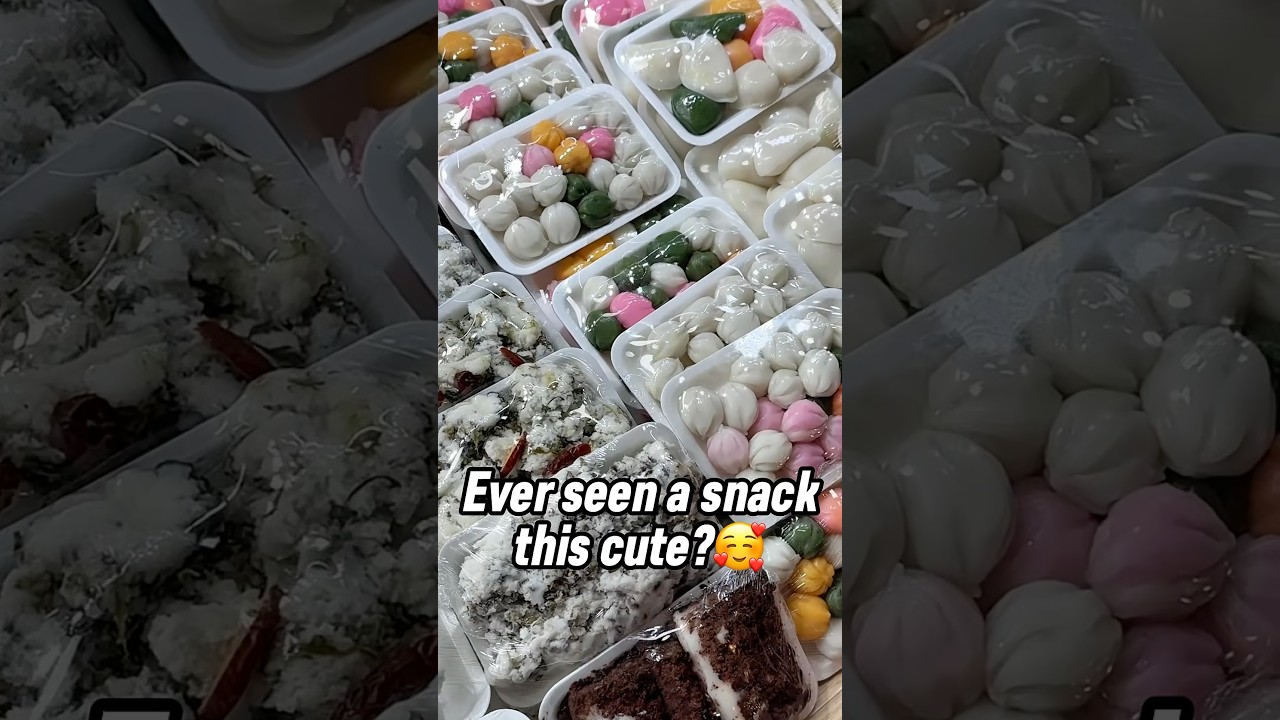 $2 korean traditional dessert🍡 #koreanfood #tteok #koreatravel